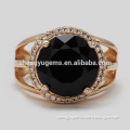 new style luxurious gold plated rings brass jewelry ring
